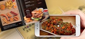 AR-based digital food menu demonstration